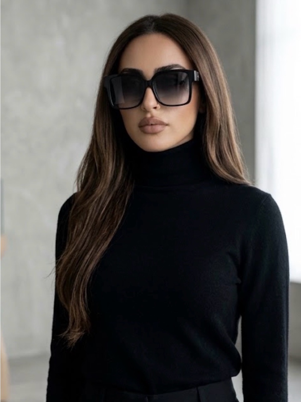 YSL SLM9 black on black sunglasses